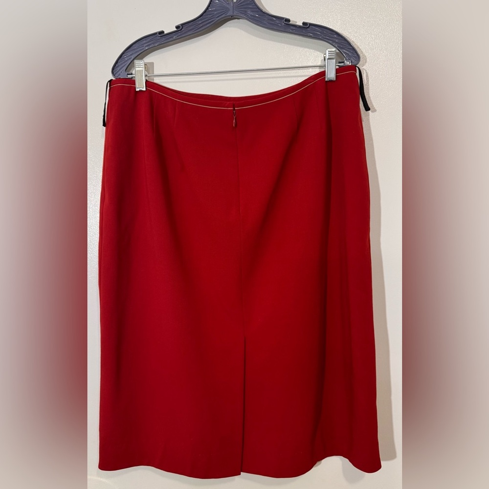 Kasper Women's Red Blazer/Skirt Set - Picture 5 of 14